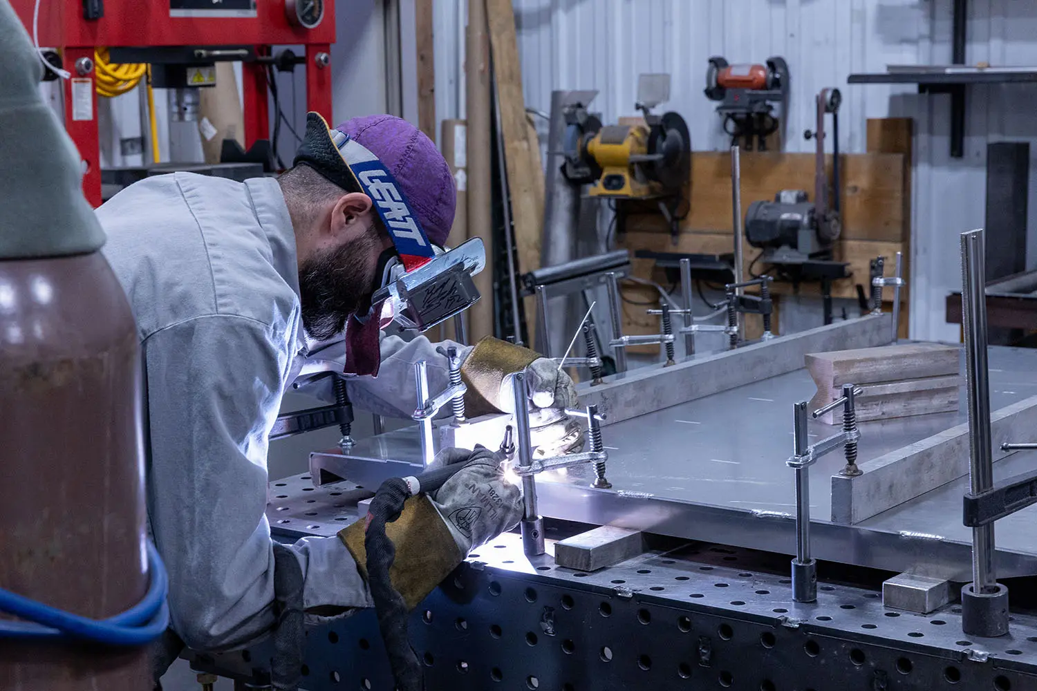 Welding Specialist at Elite Fabz in Rapid City working on a Fabrication Project